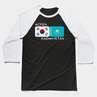 Korean Kazakh - Korea, Kazakhstan Baseball T-Shirt